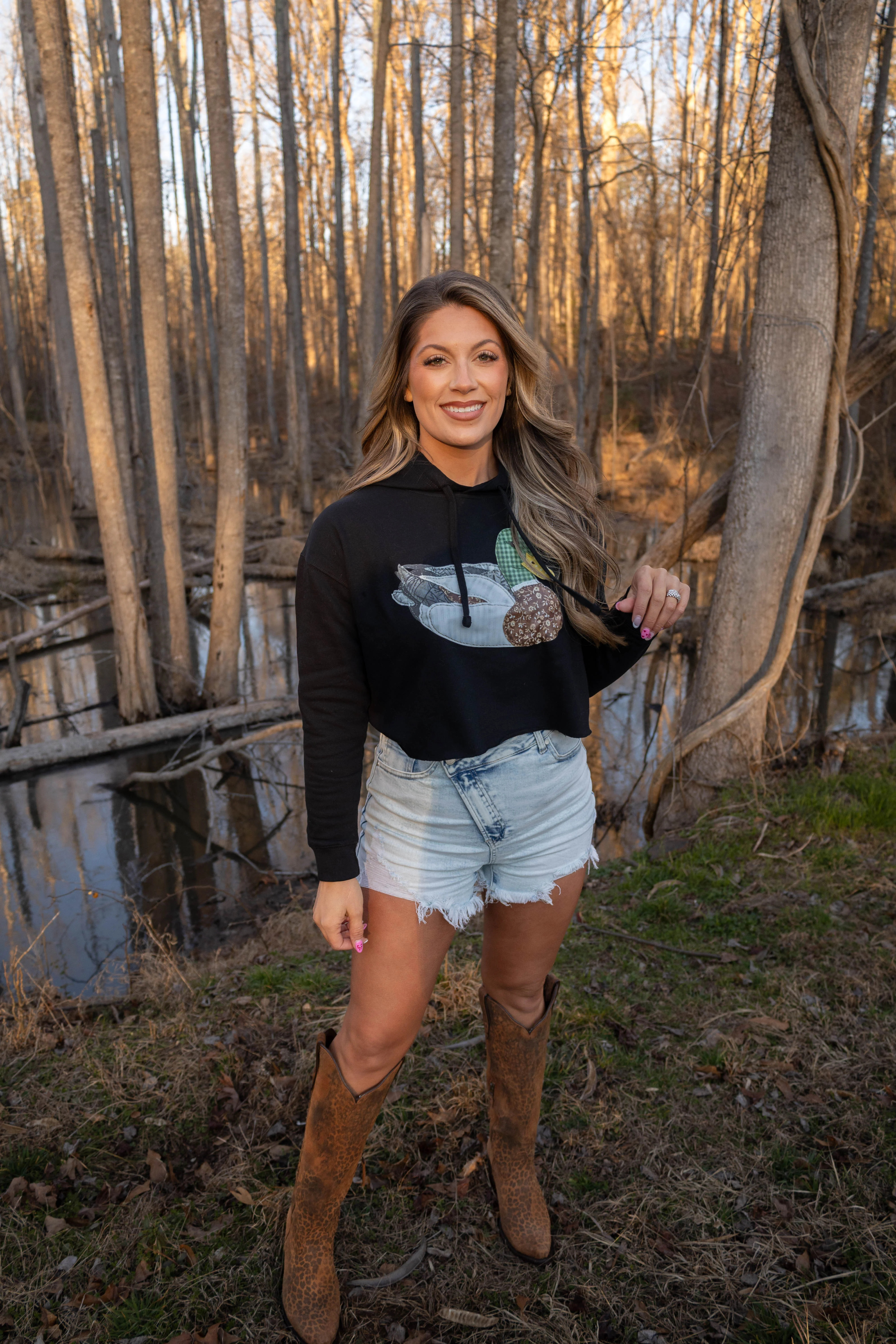 Patch Work Mallard Graphic | Willow Boutique