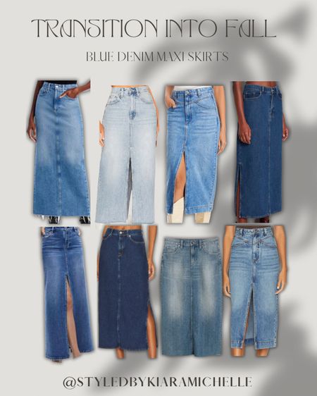 Denim Skirts to transition into the Fall Season 

#LTKSeasonal #LTKFind #LTKstyletip