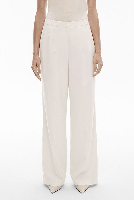 Wool Blend Relaxed Rise Trouser | Witchery (AU)