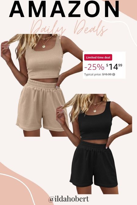Amazon daily deal - 25% off these two piece sets!

Resort wear, vacation outfit, summer fashion, spring fashion, summer outfit, spring outfit, affordable fashion, Amazon fashion, travel outfit, lounge outfit, cozy outfit

#LTKfindsunder50 #LTKstyletip #LTKsalealert