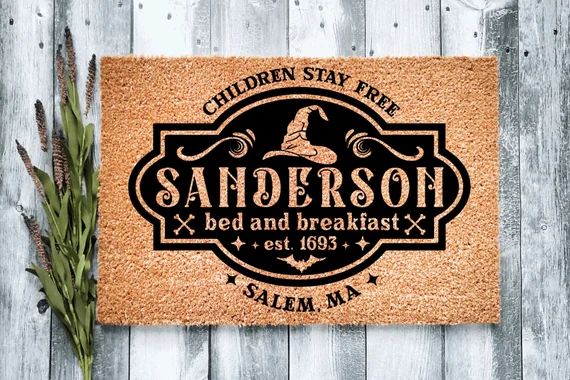 Sanderson Doormat, I Smell Children Hocus Pocus Welcome Mat, Witch Doormat, Welcome Mat, Spooky S... | Etsy (US)