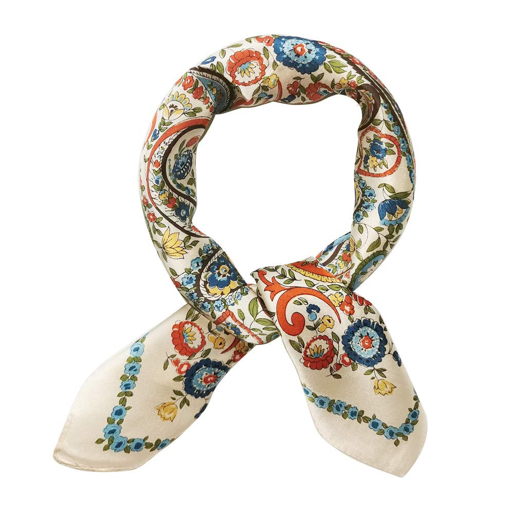 MEISEE Mulberry Silk Scarfs Women Small Square Scarf 21" x 21" Breathable Lightweight Neckerchief... | Amazon (US)