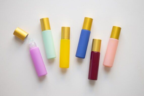 Colorful Pastel Essential Oil Roller Bottle Set 10ml | Etsy | Etsy (US)
