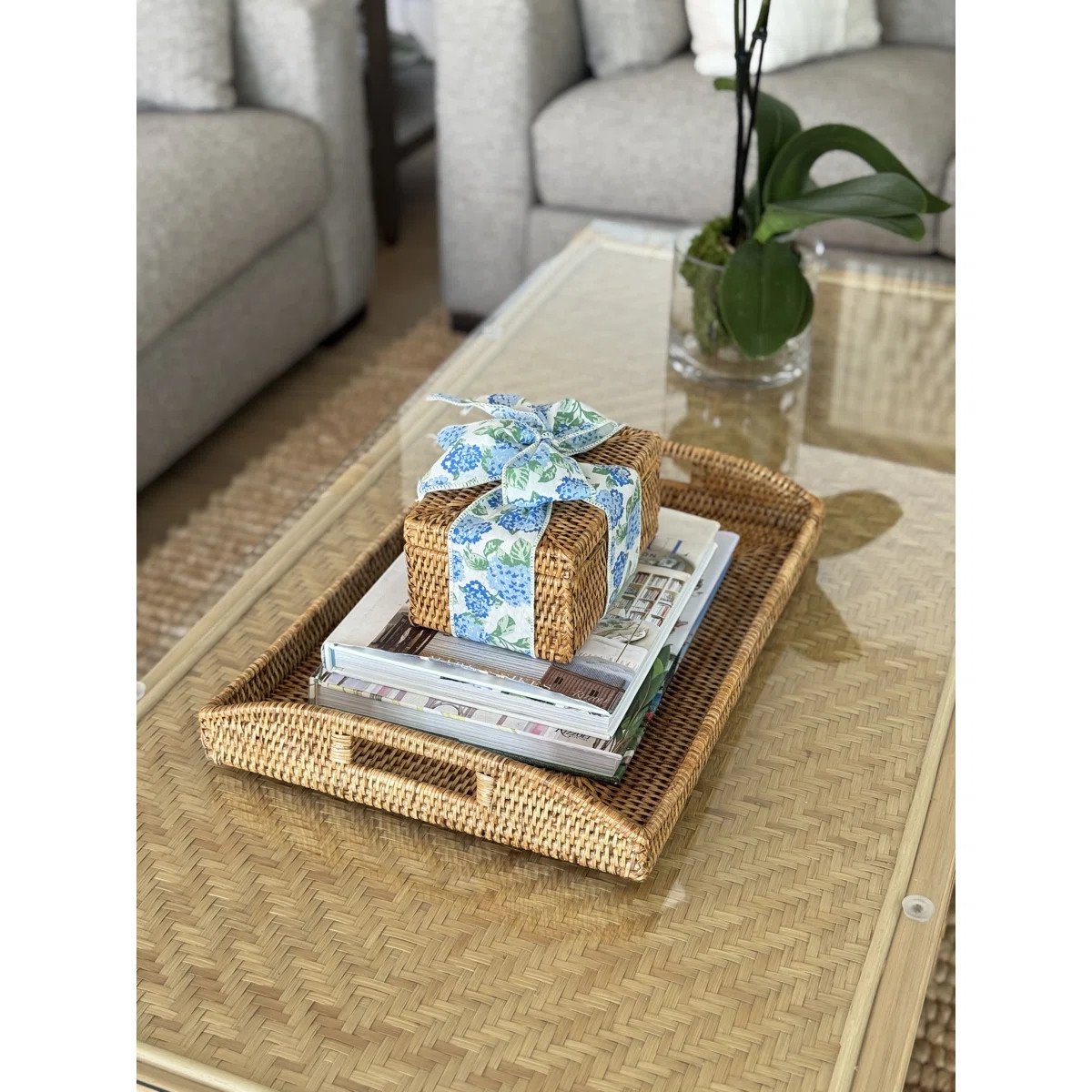 Everard Wicker Tray | Wayfair North America