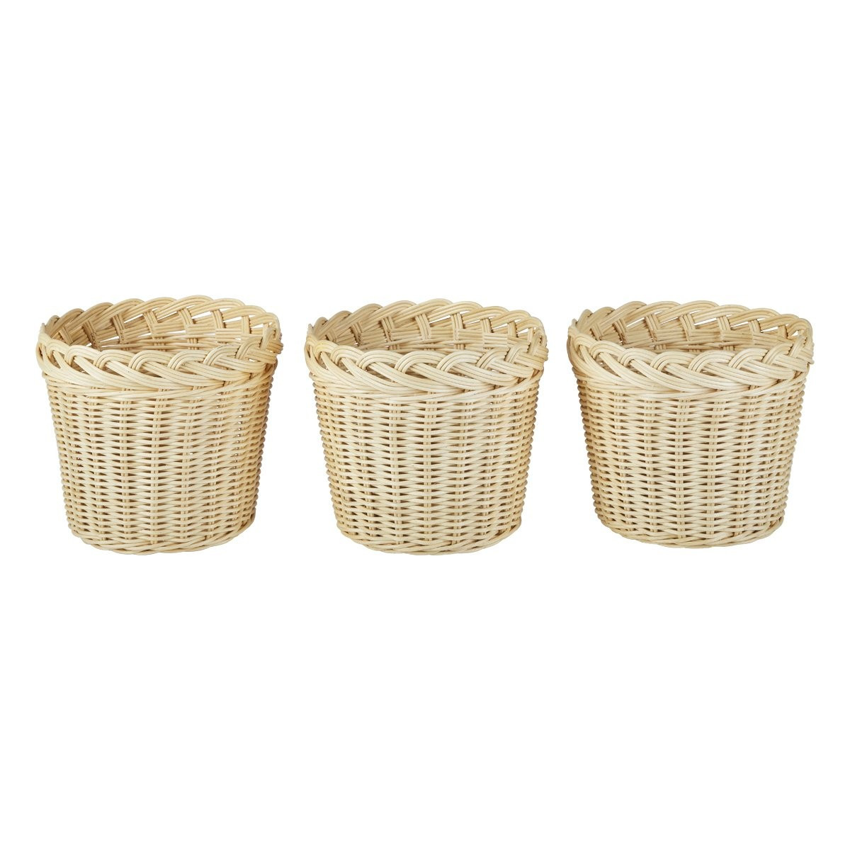 Braided Orchid Baskets Large, Set of 3 | Amanda Lindroth