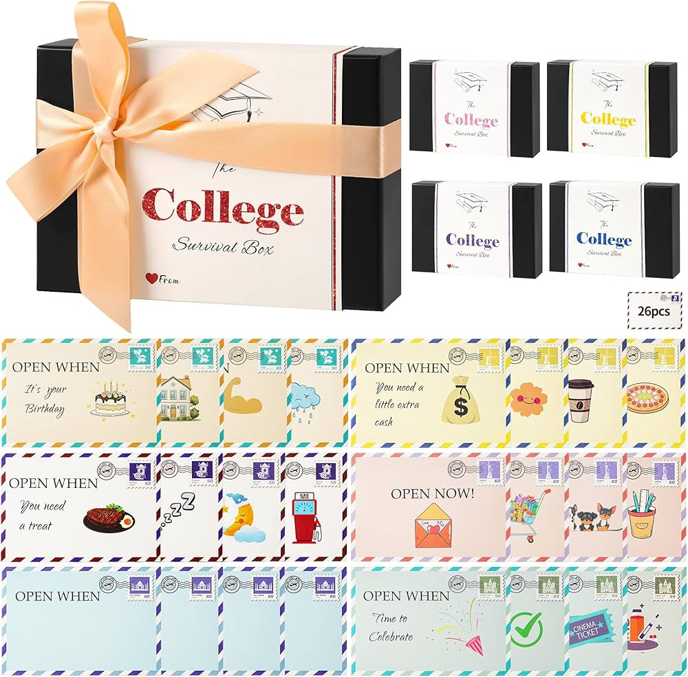 Graduation gifts 2025-26pcs open when envelopes,open when letters,college survival gift card book... | Amazon (US)