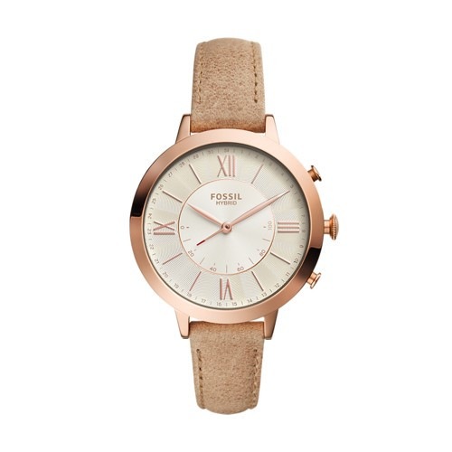 Fossil Hybrid Smartwatch - Q Jacqueline Bone Leather Ftw5013 White | Fossil (US)
