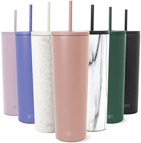 Simple Modern Insulated Tumbler Cup with Straw Lid and Flip Lid | Reusable Stainless Steel Water ... | Amazon (US)