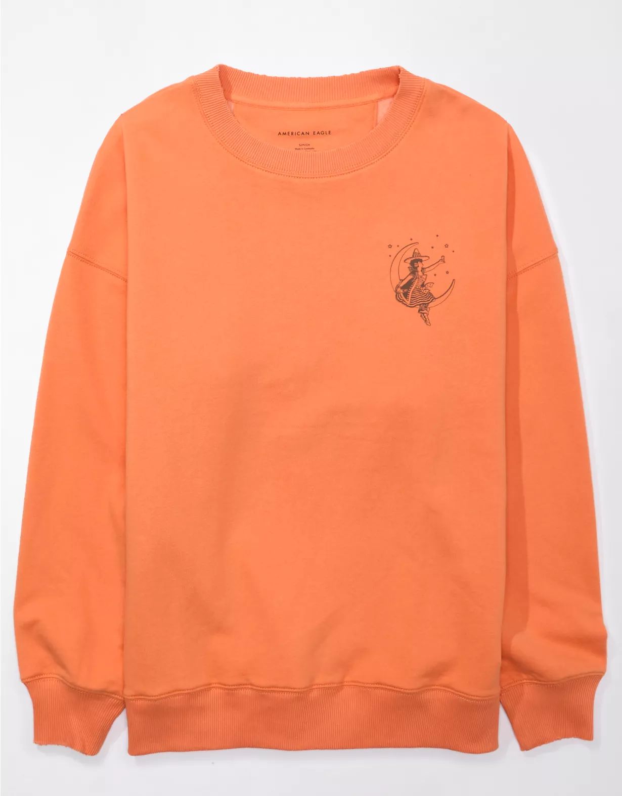 AE Oversized Halloween Miller Graphic Sweatshirt | American Eagle Outfitters (US & CA)