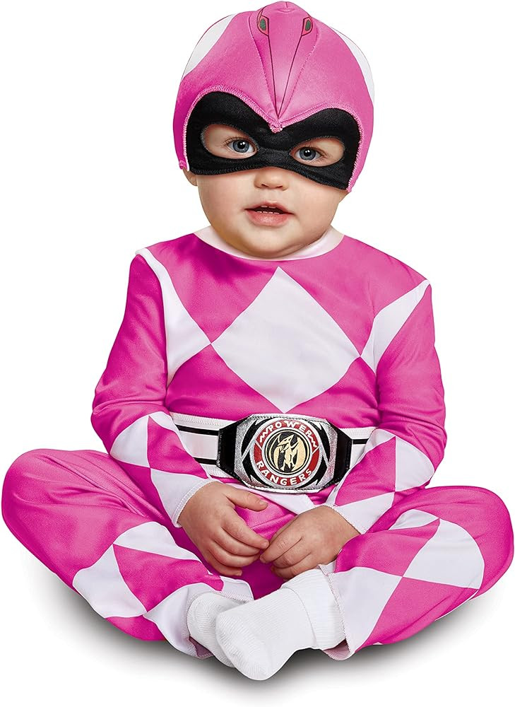 Disguise Power Rangers Pink Ranger Muscle Costume for Toddlers | Amazon (US)