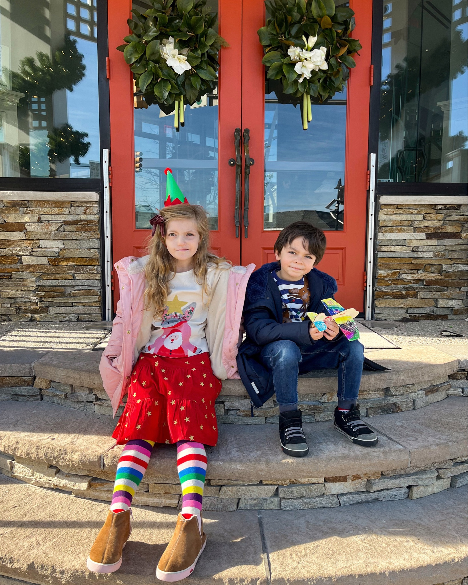 This was really the cutest day! Each year this Santa brunch has a different theme & this year was all about becoming an elf! The kids decorated little elf collars to wear, made hats, completed a kindness checklist, learned how to “make toys,” & got an elf certificate! Also, we’re loving all the bright colors & sparkles this holiday season ❤️✨ Linked as much of their outfits as I could here (& some of it is on sale today!)!

#LTKkids #LTKsalealert #LTKHoliday