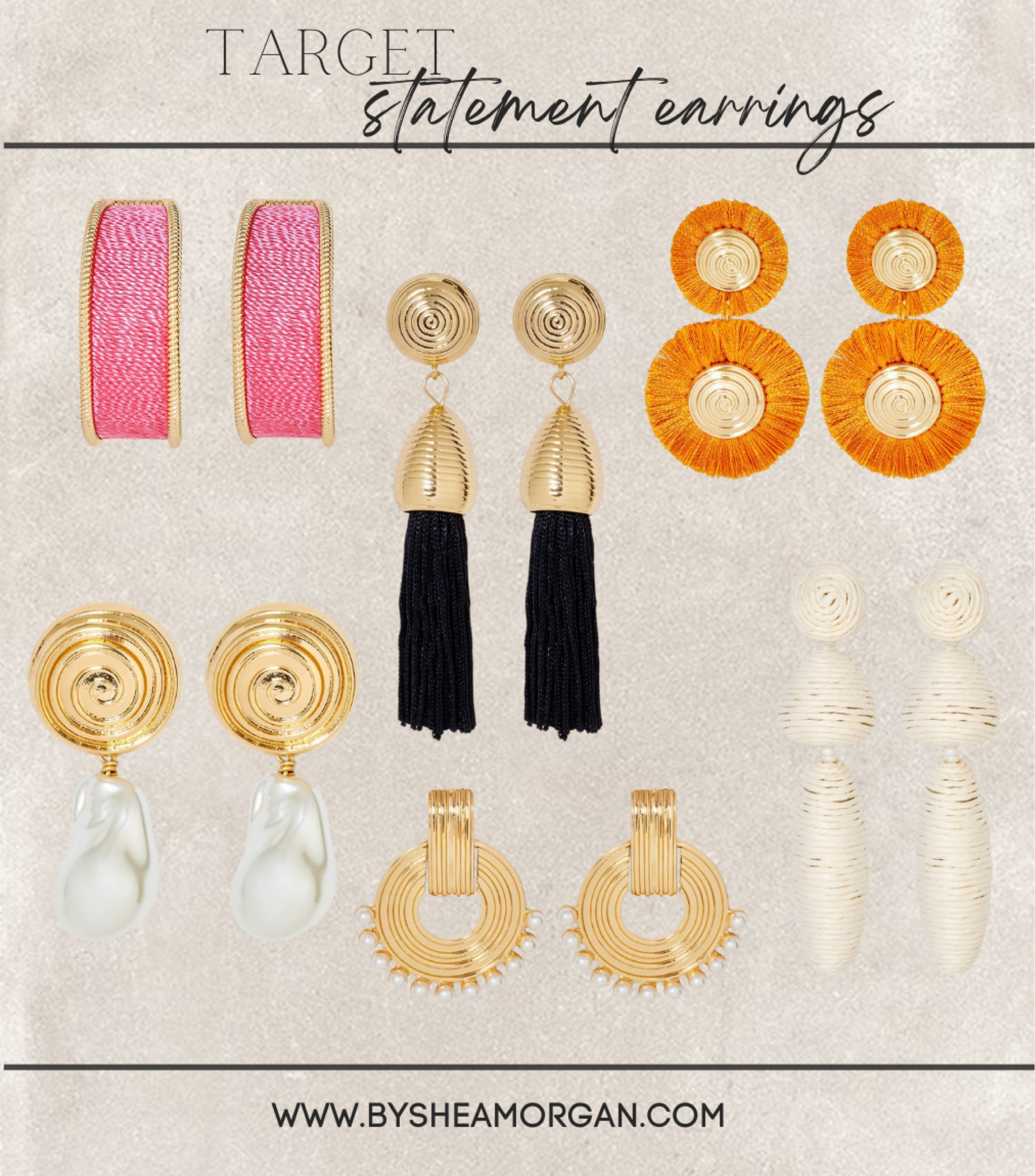 Statement earrings from target, fun earrings 