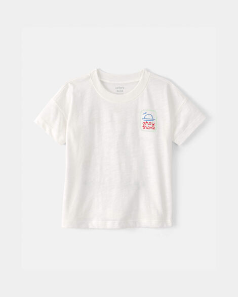 Toddler 'Ahoy There' Graphic Tee - White | Carter's Inc