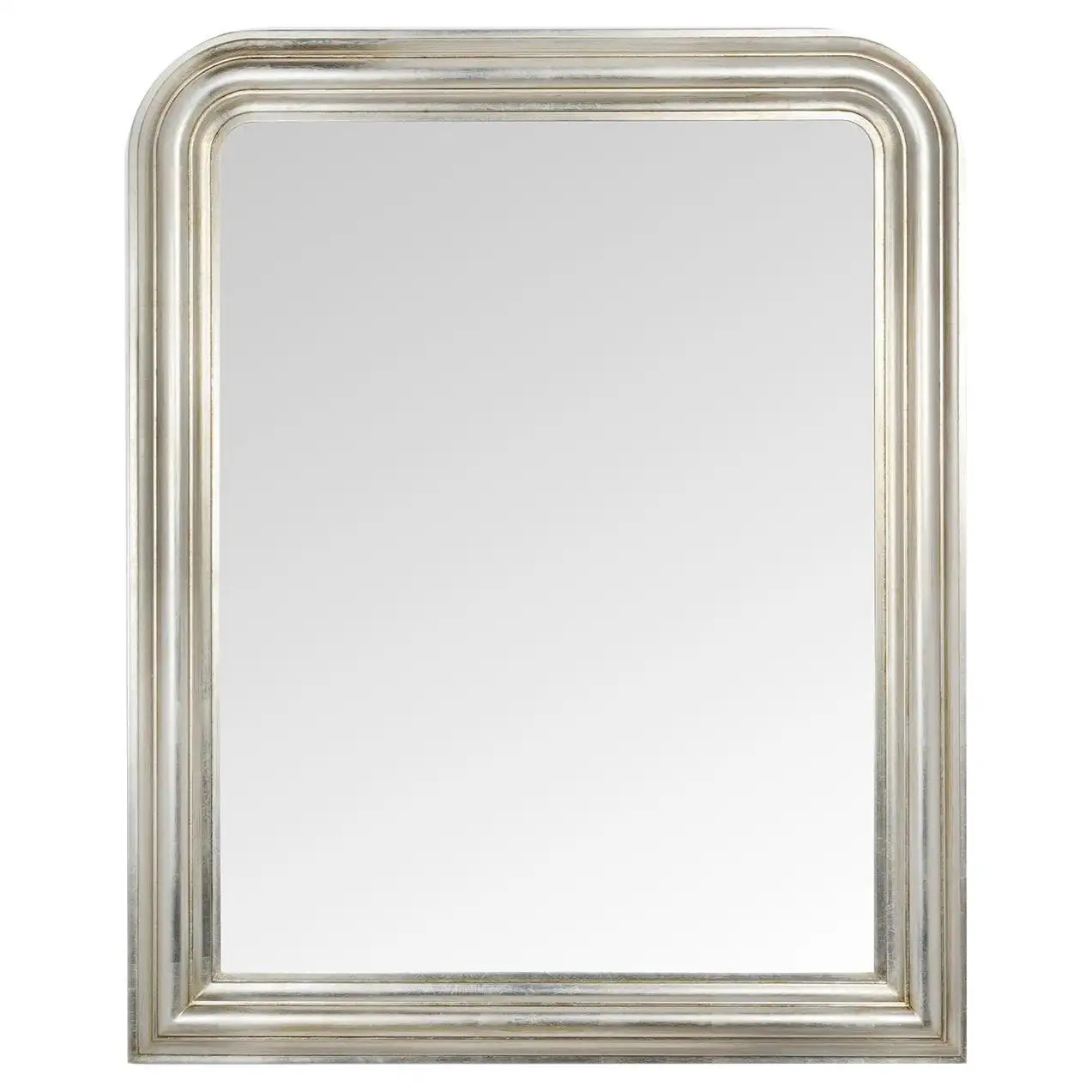 Ares Louis Philippe Silver Wall Mirror by Mo.Wa | 1stDibs