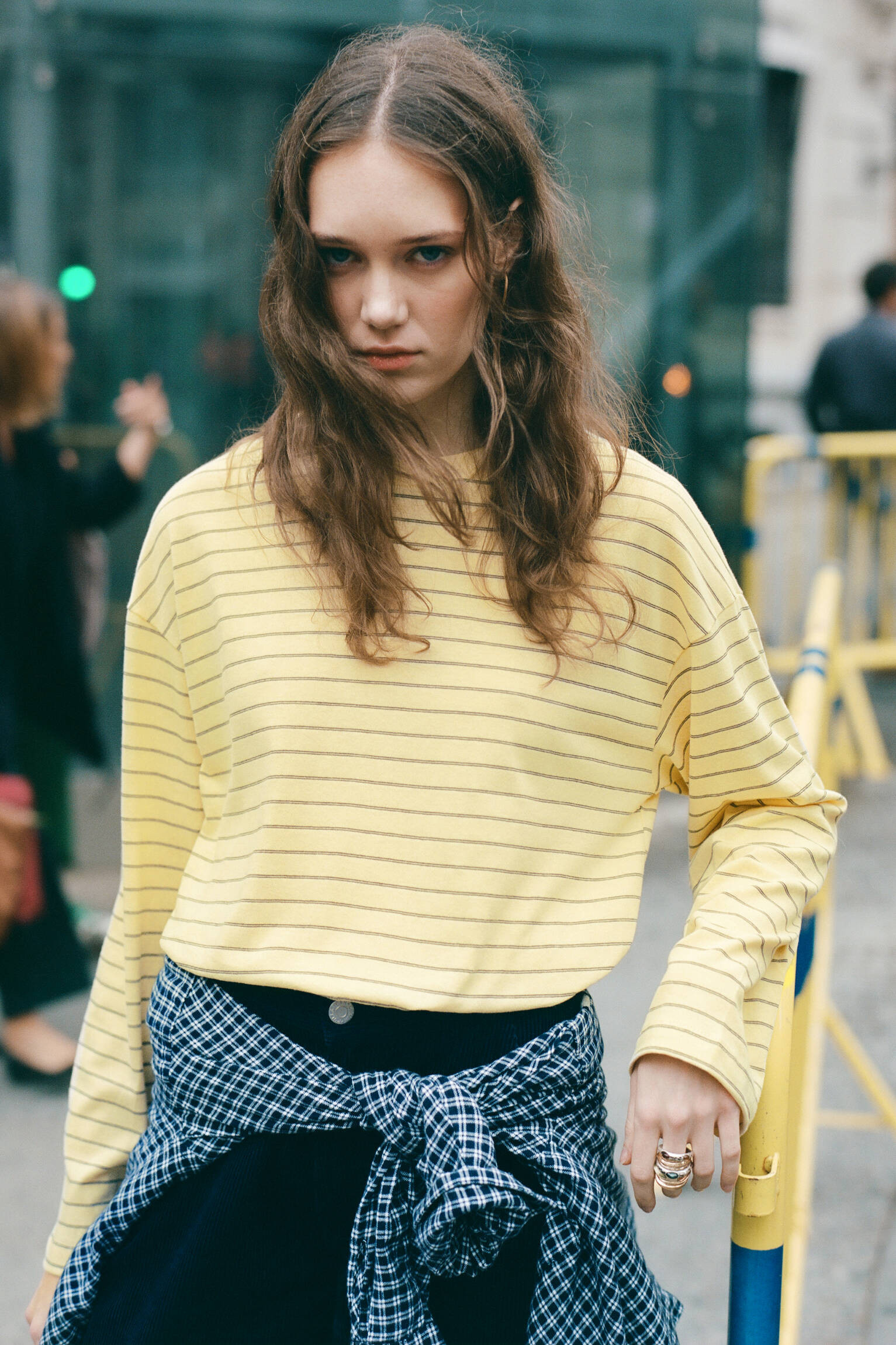 Yellow striped T-shirt - pull&bear | PULL and BEAR UK