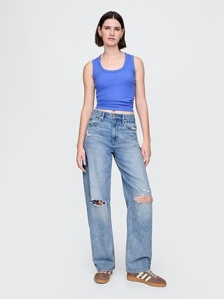 High Rise Barrel Jeans | Gap (CA)