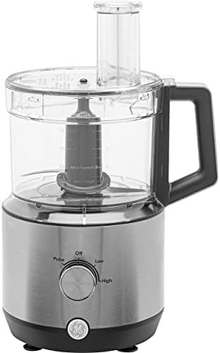 GE 12-Cup Food Processor, Powerful 3-Speed 550 Watt with Ergonomic Handle and Large Feed Tube, St... | Amazon (US)