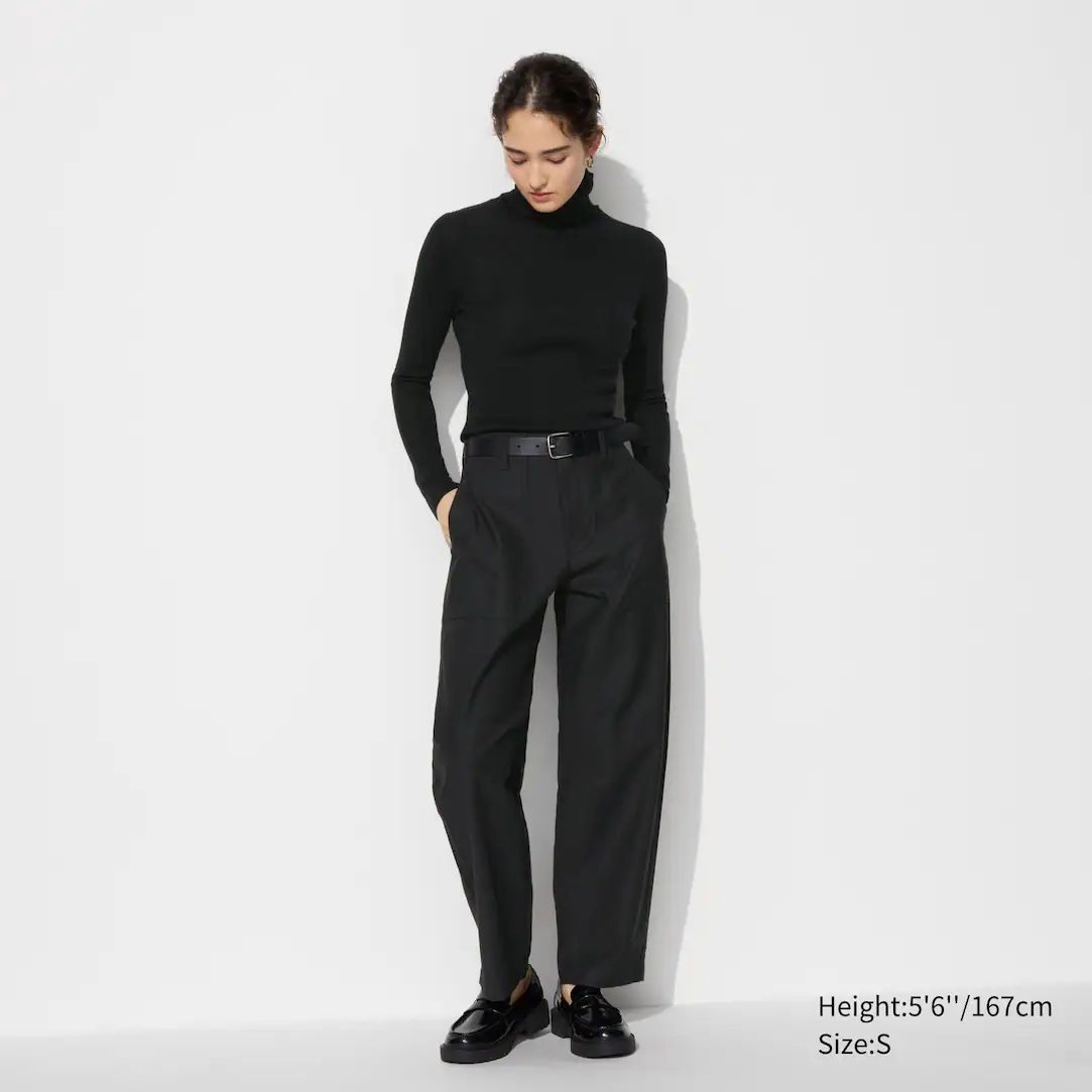 Curved Baker Trousers | UNIQLO (UK)