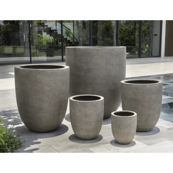 Erhard 4 - Piece Fiberglass Pot Planter | Wayfair North America