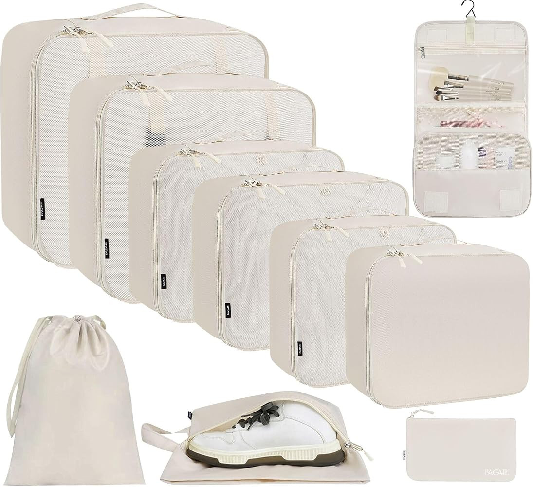 BAGAIL 6 Set/8 Set/10 Set Packing Cubes Various Sizes Packing Organizer for Travel Accessories Lu... | Amazon (US)