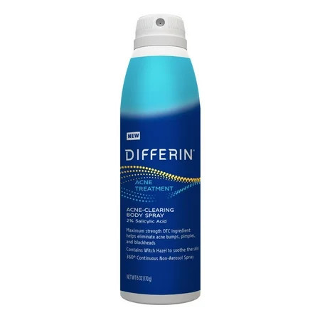 Differin Acne Clearing Body Spray Acne Treatment with Salicylic Acid 6 oz | Walmart (US)