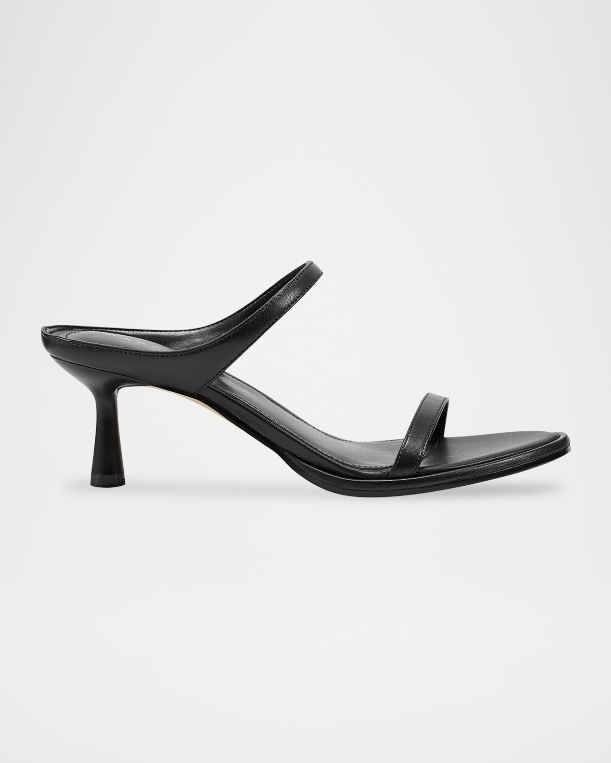 Alonde Snake-Embossed Leather Slide Sandals | Neiman Marcus