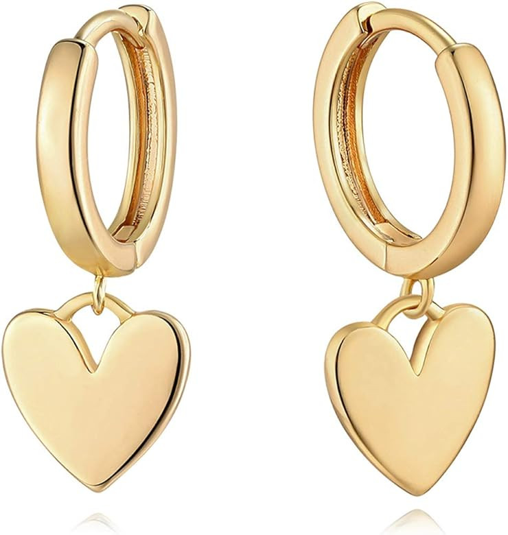 MYEARS Women Gold Huggie Hoop Earrings Dangle Drop 14K Gold Filled Small Boho Beach Simple Delica... | Amazon (US)