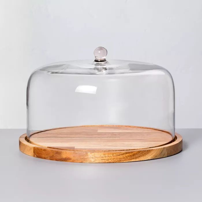 Wood & Glass Cake Storage - Hearth & Hand™ with Magnolia | Target