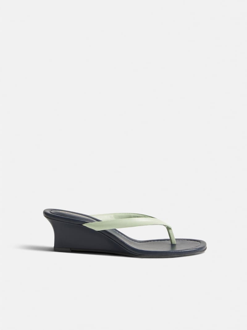 Amelia Thong Wedge Sandal | Reformation (Global)