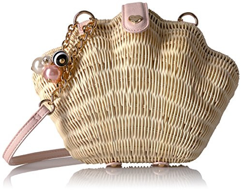 Betsey Johnson What the Shell Straw Wicker Crossbody | Amazon (US)