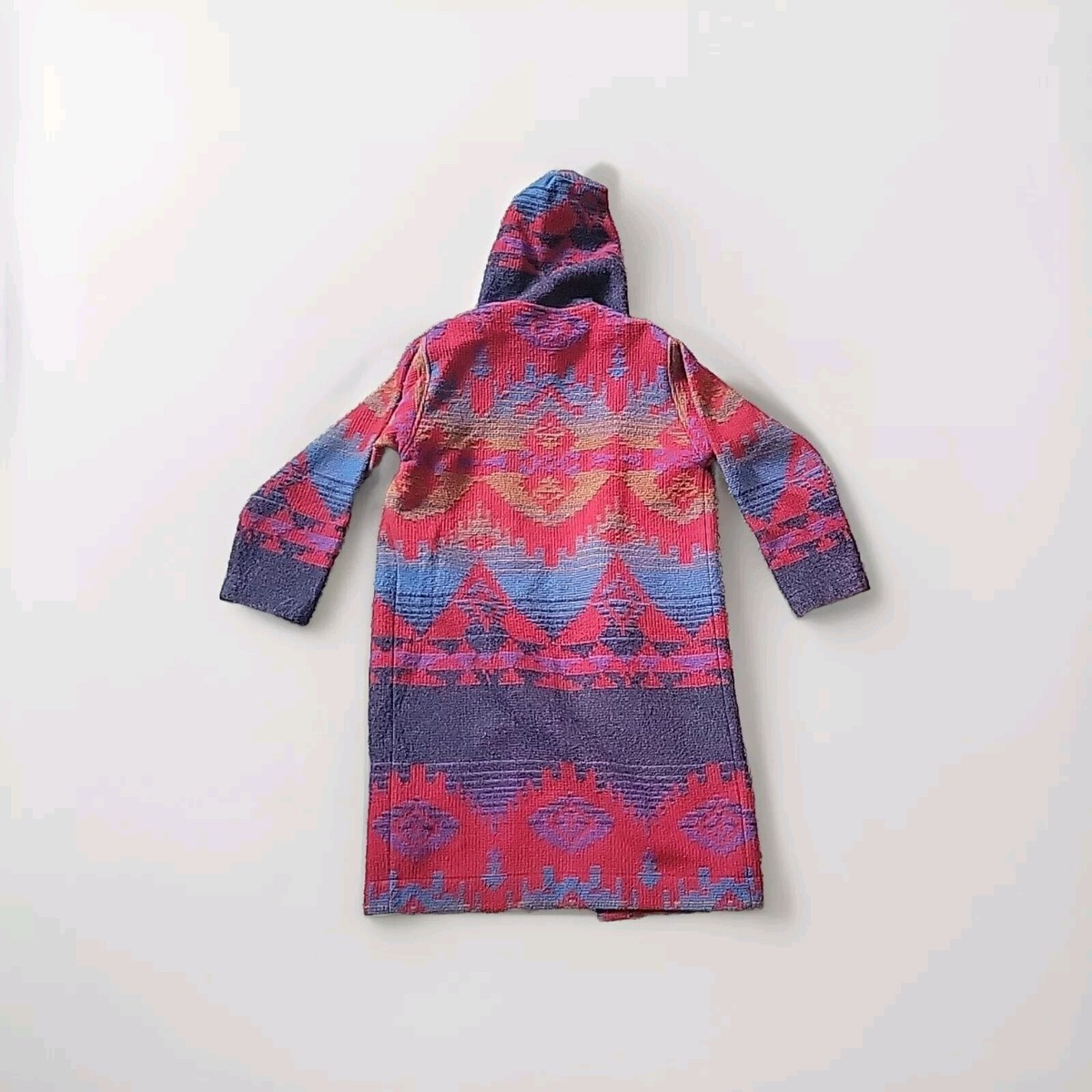 VINTAGE P L Greene's Coat Womens Small Wool Navajo Aztec Western Hooded Long USA  | eBay | eBay US