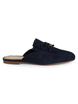 Knot Suede Mules | Saks Fifth Avenue OFF 5TH (Pmt risk)