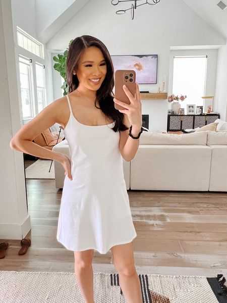 Tennis dress on sale for 20% off! Wearing size XS and it fits TTS. I love that it is super comfortable and can be worn as athleisure or working out. Linking other items on sale for 20% off, too 

#LTKstyletip #LTKSeasonal #LTKsalealert
