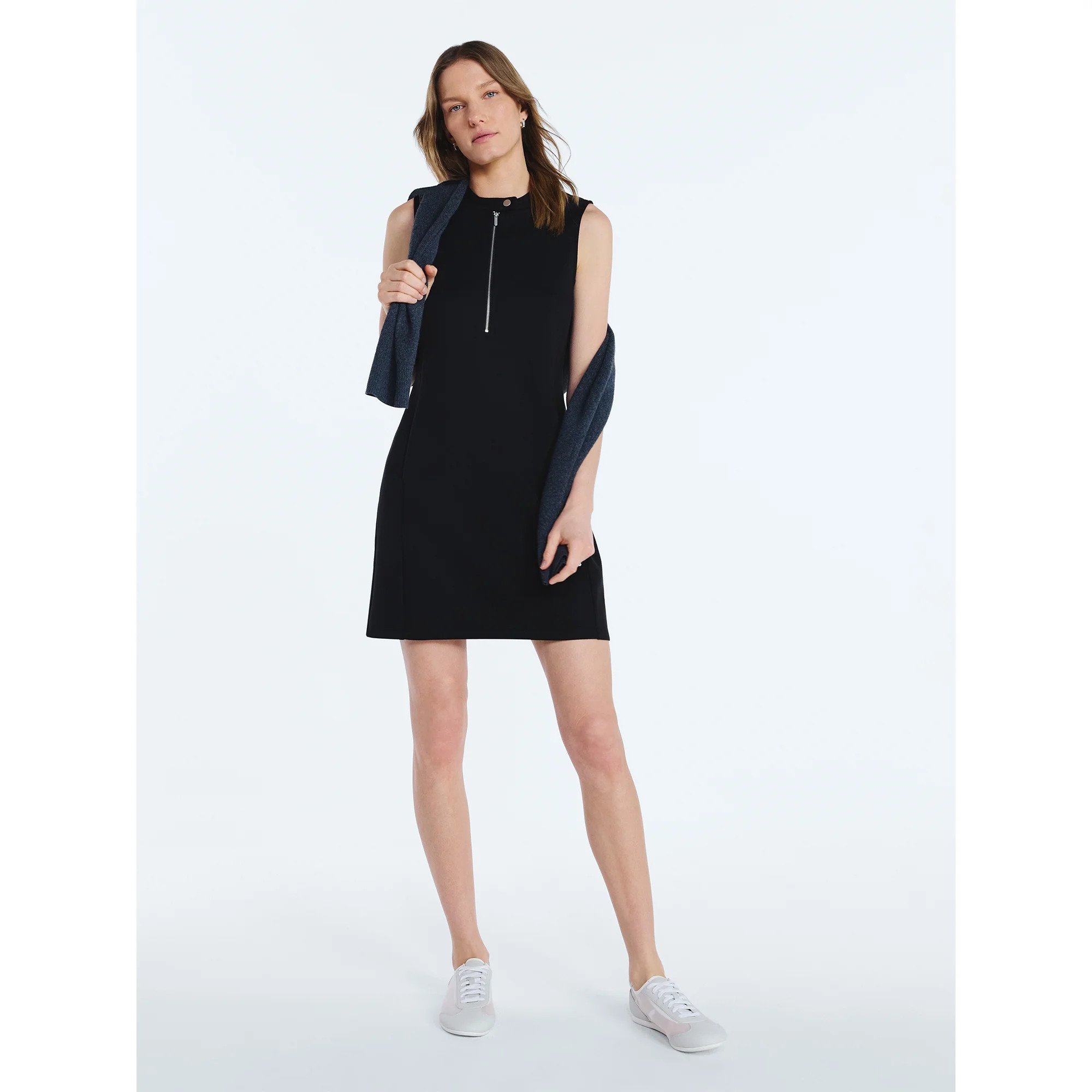 Scoop Women's and Women's Plus New Scubaknit Moto Dress, Sizes XS-4X | Walmart (US)