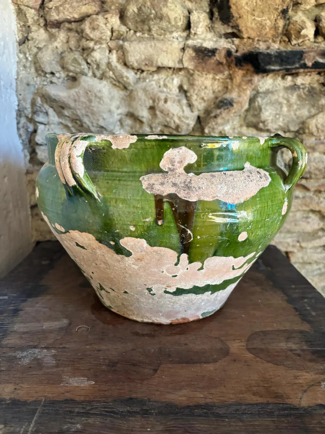 Antique French Glazed Pot - Etsy | Etsy (Global)