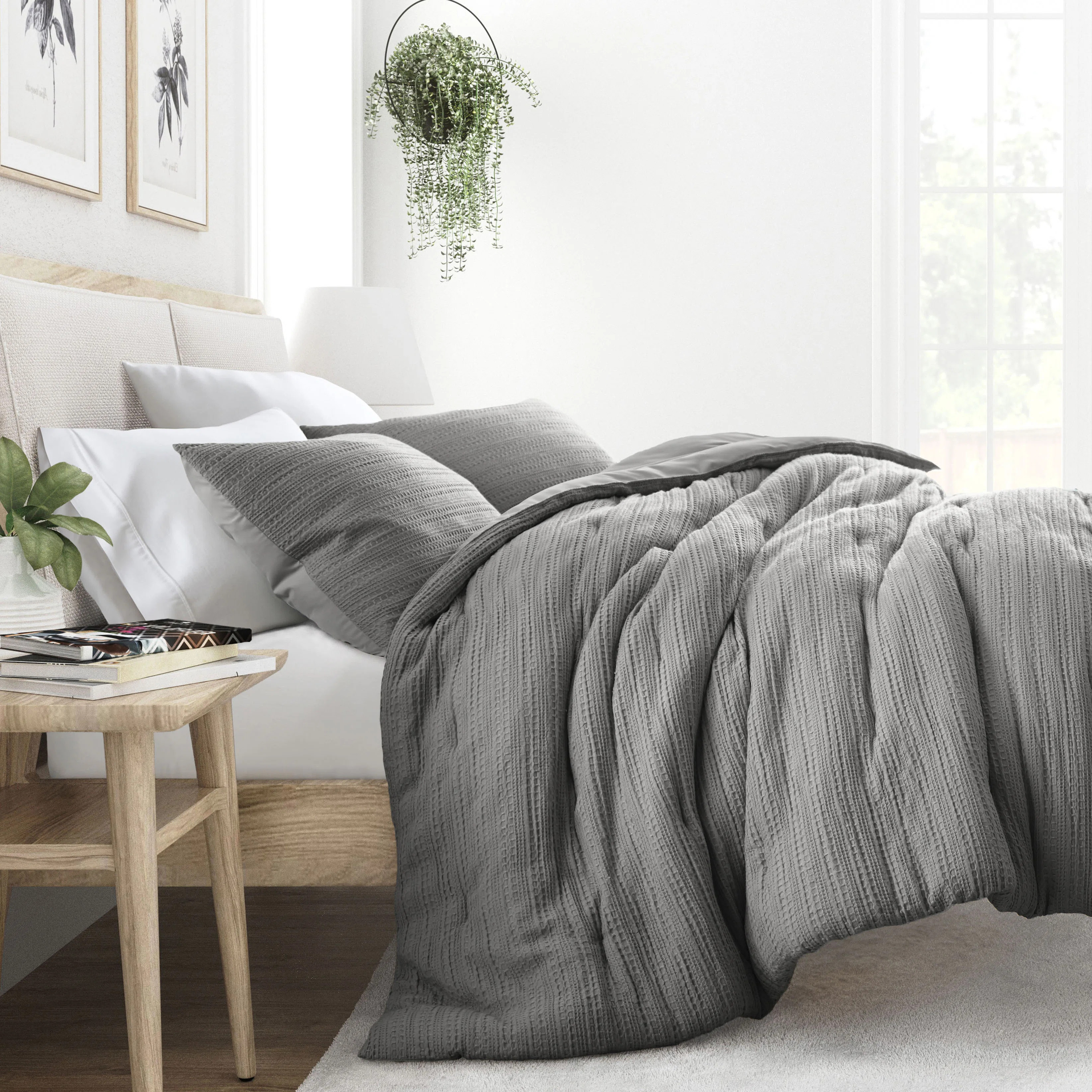 All Season Textured Down Alternative Comforter Set | Wayfair North America