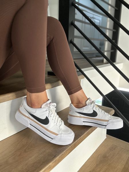 In love with these Nike court legacy lift platform sneakers. They run a 1/2 size large so size down when ordering. I’m typically size 7.5 and I purchased a size 7 for the best fit. These pair so well with sooo many outfits from leggings to jeans to wide leg lounge pants. They make a great Christmas gift too!!

Gift idea
Winter outfit
Winter sale
Black Friday 
Nike shoes

#LTKGiftGuide #LTKHolidaySale #LTKHoliday