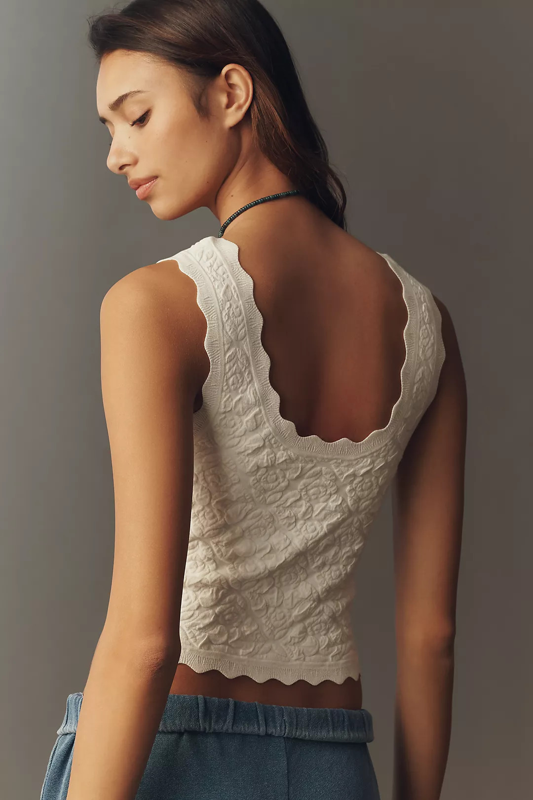 Maeve Scallop Knit Tank | Anthropologie (US)