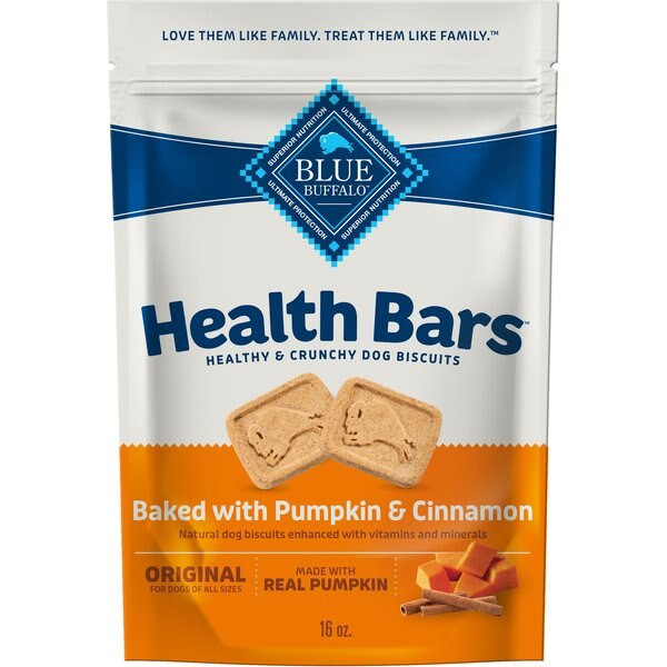 Blue Buffalo Health Bars Baked with Pumpkin & Cinnamon Dog Treats | Chewy.com