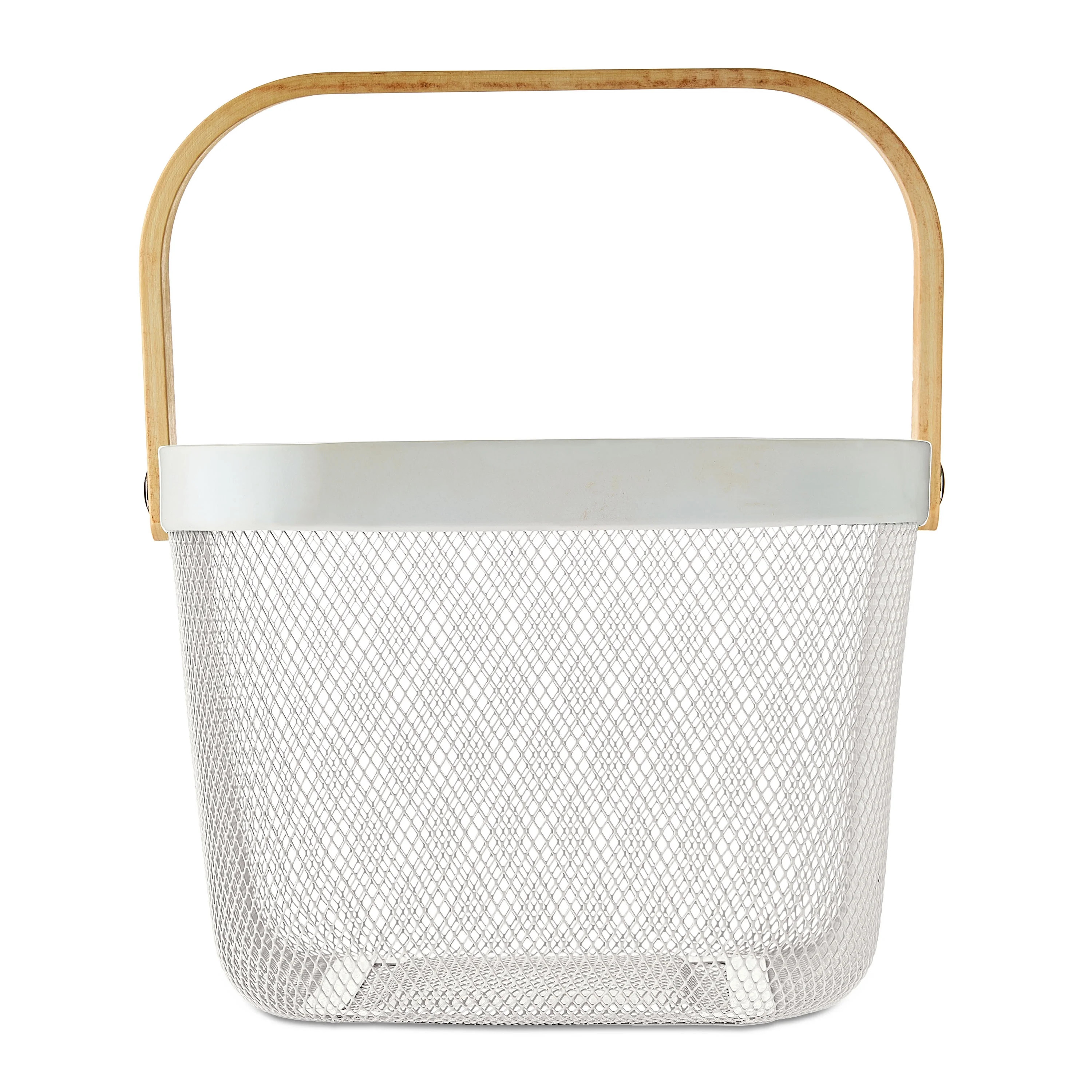 Square Mesh Basket, White, 10" x 7", Easter by Way To Celebrate | Walmart (US)