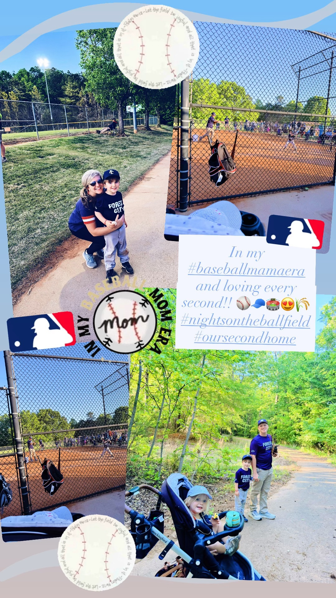 In my #baseballmamaera and loving every second!! ⚾️🧢🏟️😍🌾
#nightsontheballfield
#oursecondhome 
