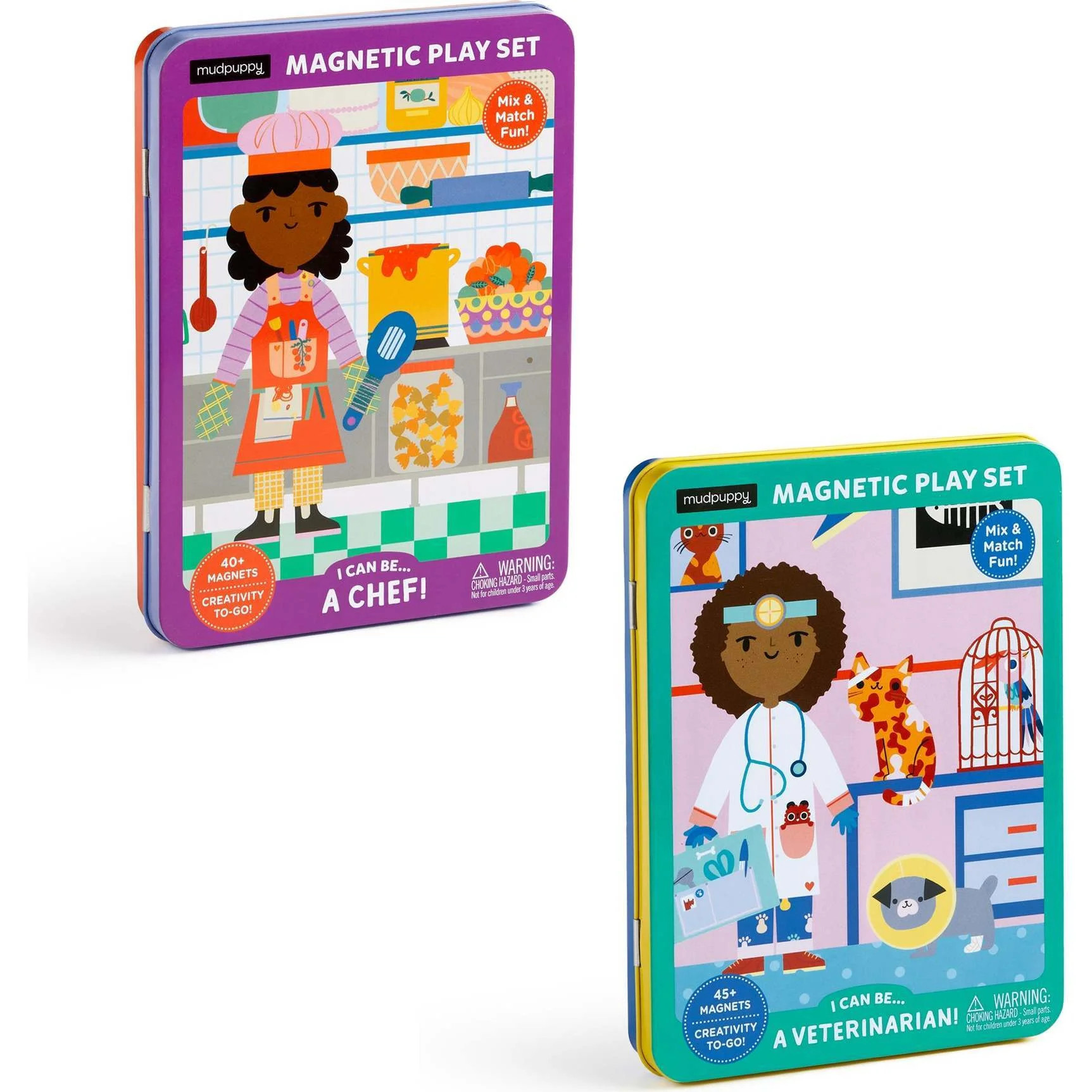 Magnetic Play Set: Veterinarian & Chef, multi | Maisonette
