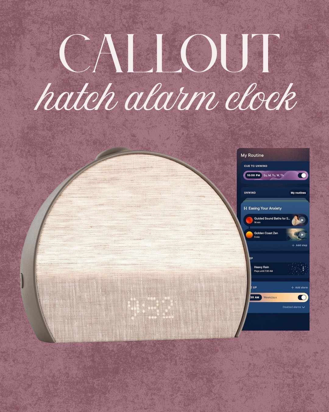 Callout hatch alarm clock the perfect gift for a college kid! (Substack)

College kid, hatch alarm, Christmas gift, gift guide  

#LTKHoliday #LTKGiftGuide #LTKSeasonal