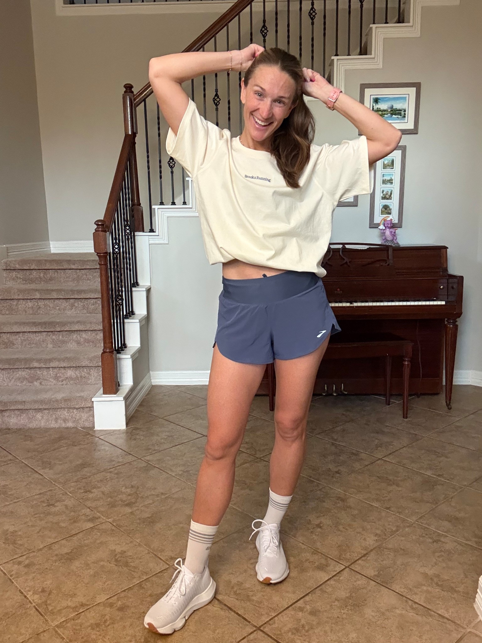 Ready to crush another workout. Brooks running gear from top to bottom! Glycerin Flex running shoes coming in clutch for some solid Hyrox training workouts!

#LTKfitnessgoals #LTKActive