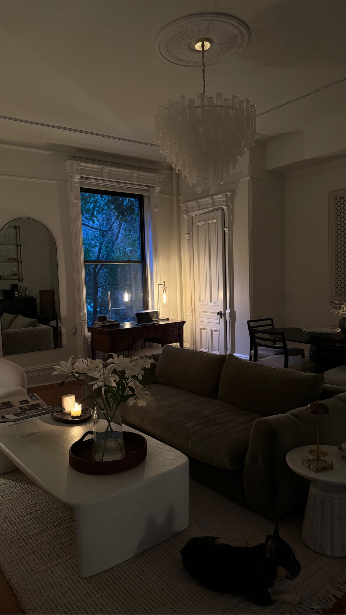 Living room at night 