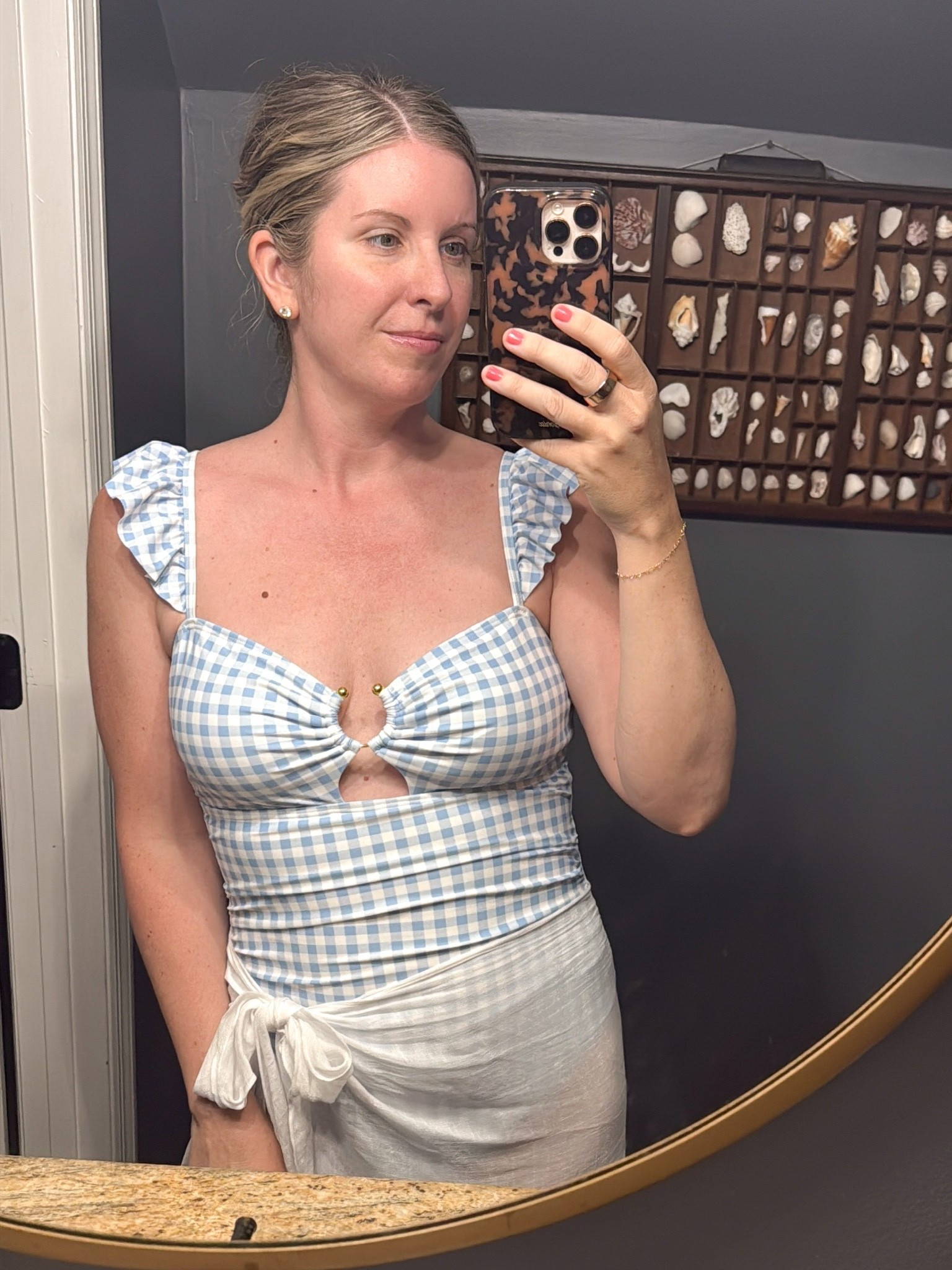 Loving this affordable swim suit and coverup!  Great for a long torso and gives coverage!

#LTKootd #LTKSeasonal #LTKOver40