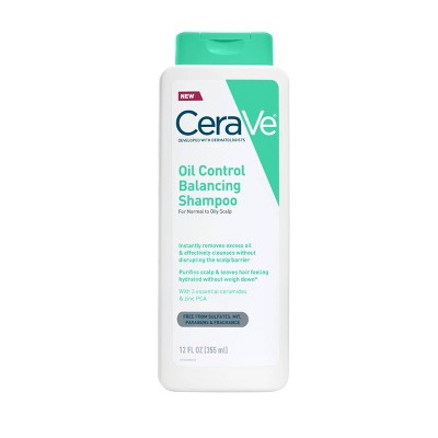 CeraVe Oil Control Gentle Scalp Care Shampoo - 12 fl oz: For Coily & All Hair Types, Daily Use, Sulfate-Free | Target