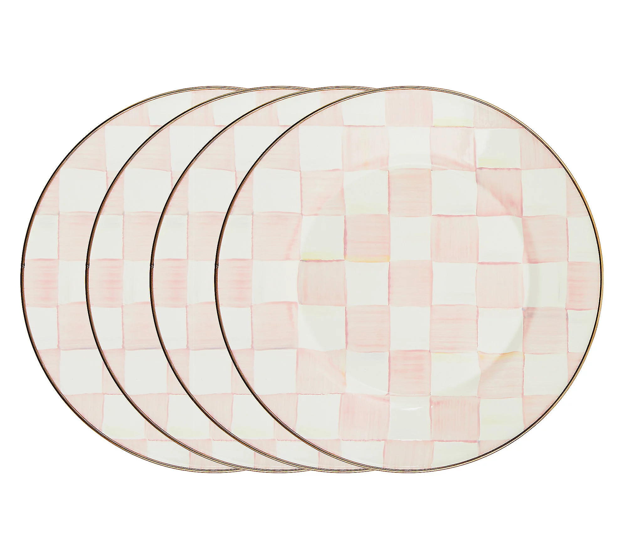 As Is Mackenzie-Childs Set of 4 Dinner Plates | QVC