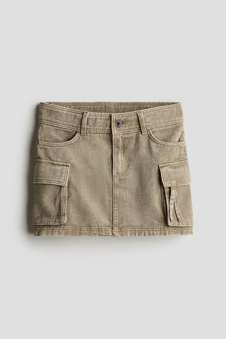 Cargo-style twill skirt | H&M (US + CA)