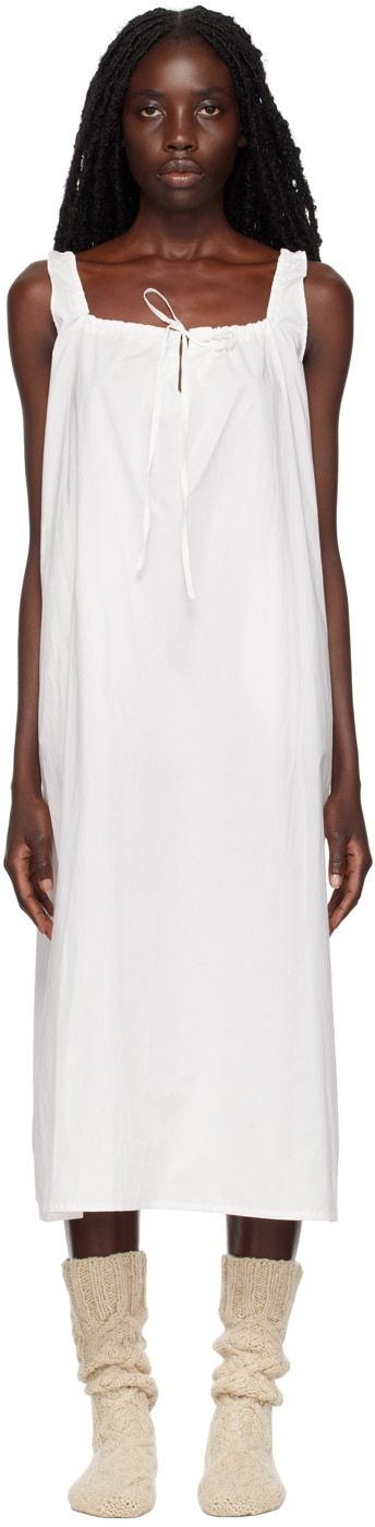 Deiji Studios - White 'The Paper' Midi Dress | SSENSE